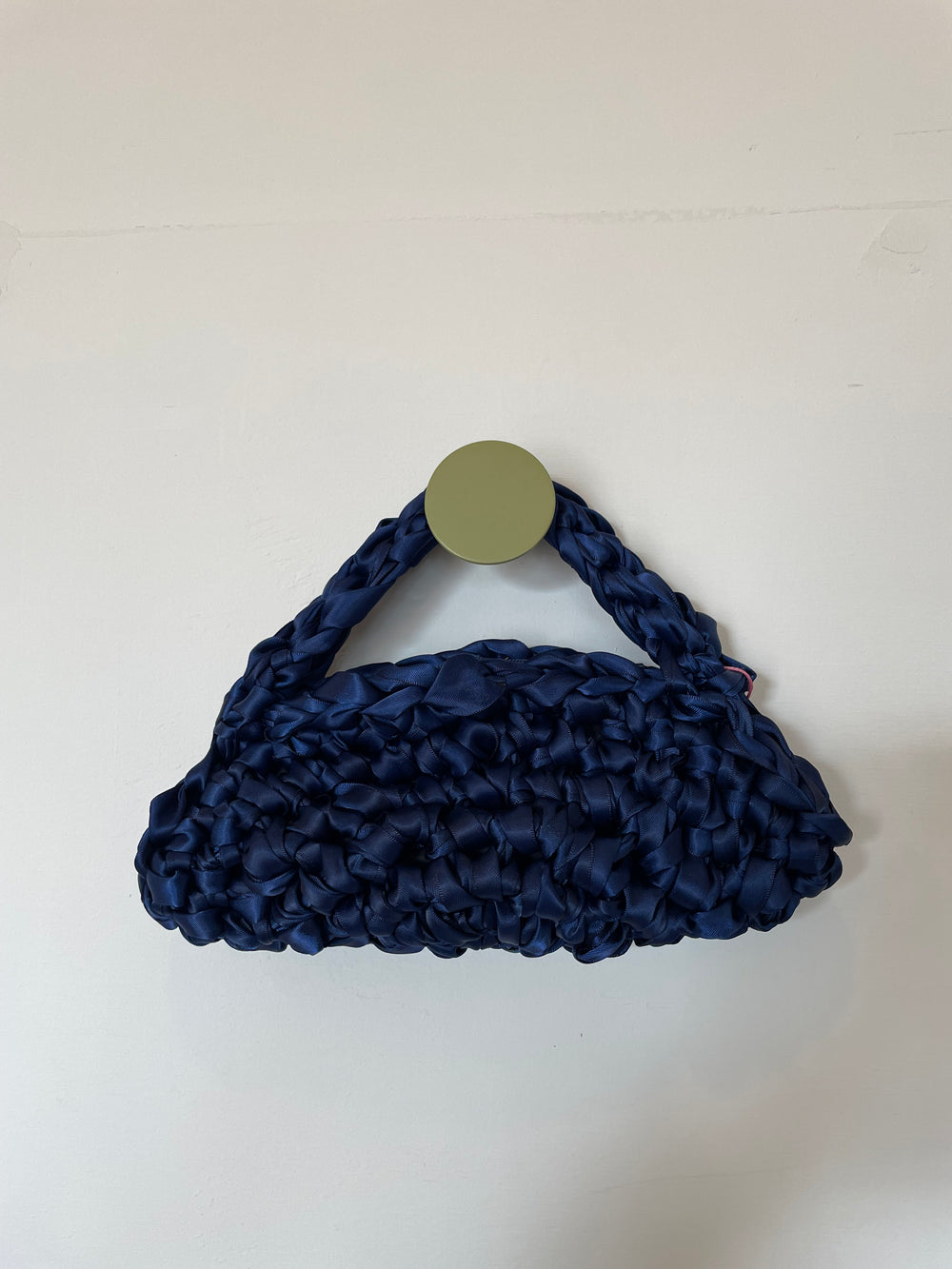Handmade Navy Crochet Bag