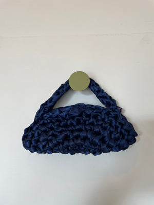 Handmade Navy Crochet Bag