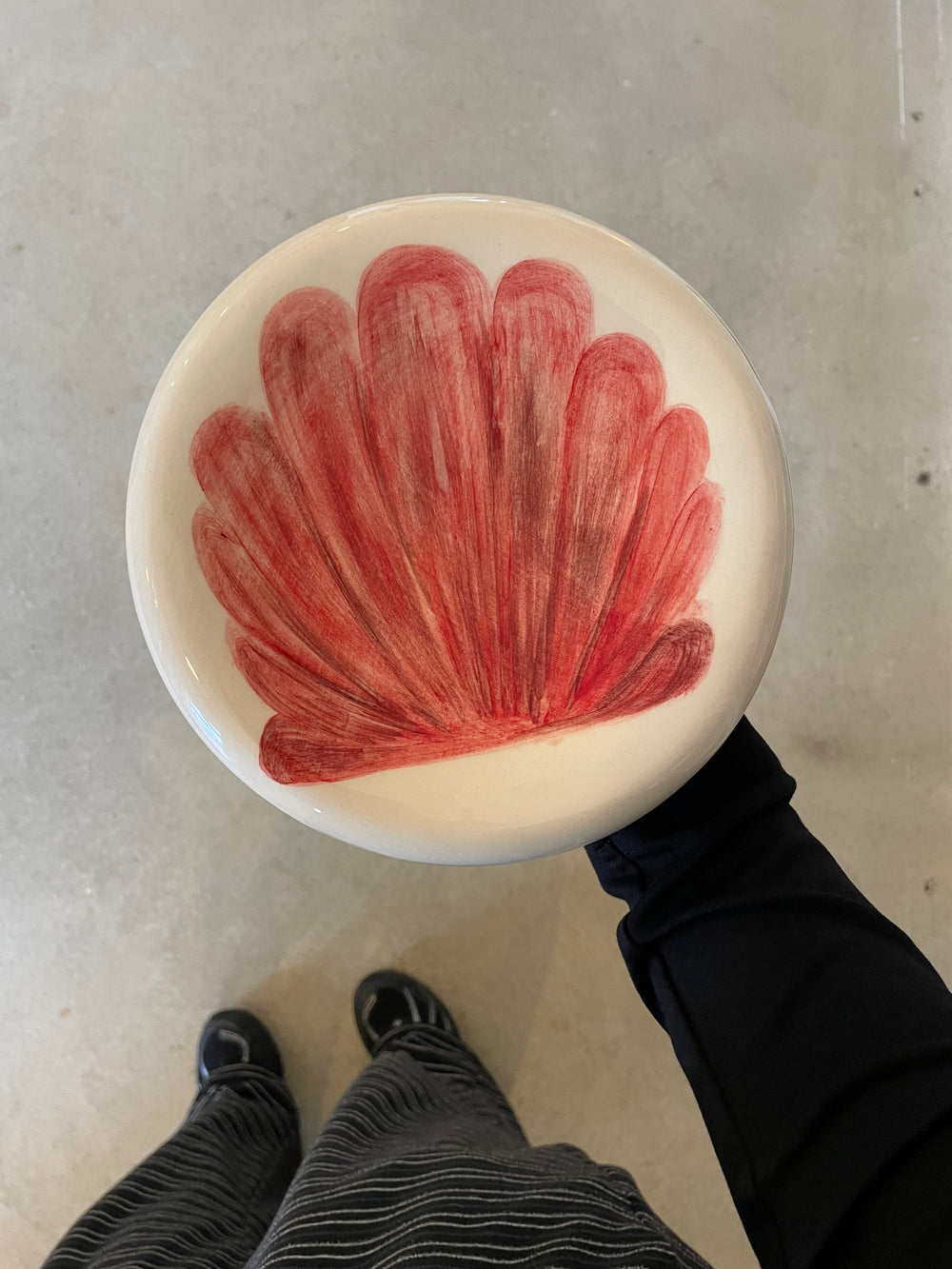 Handmade Shell Ceramic Plate