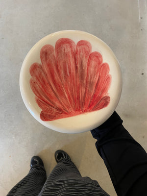 Handmade Shell Ceramic Plate