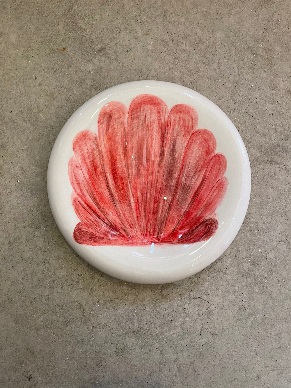 Handmade Shell Ceramic Plate