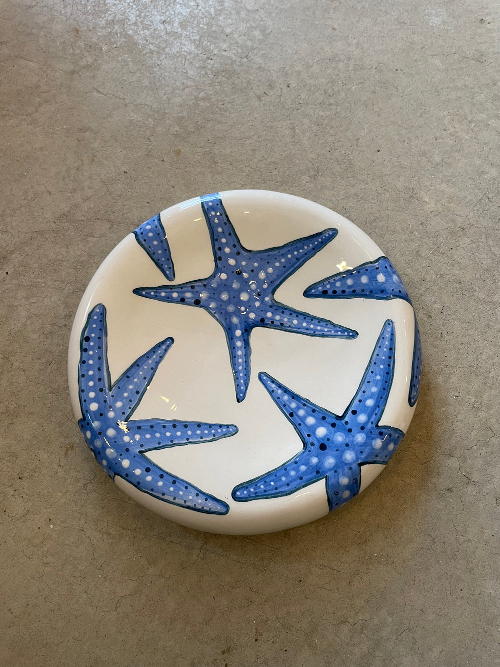 Handmade Starfish Ceramic Plate