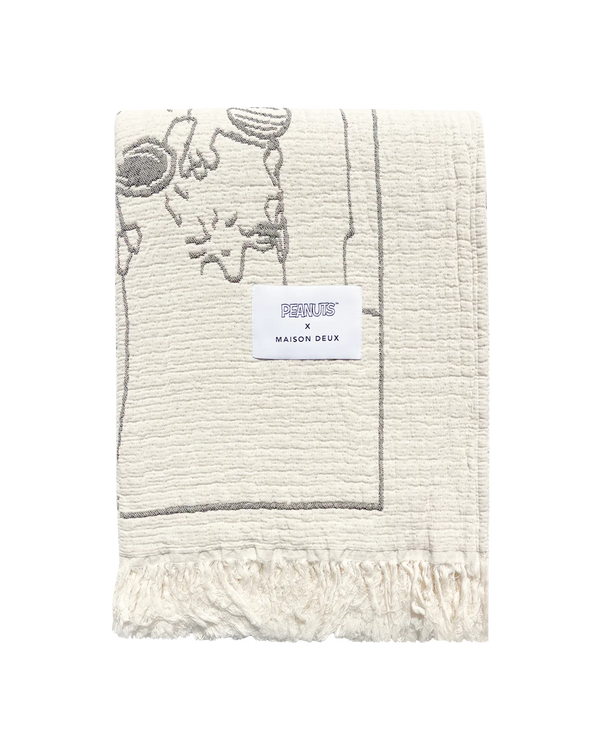 Snoopy & Woodstock Reversible Cotton Throw