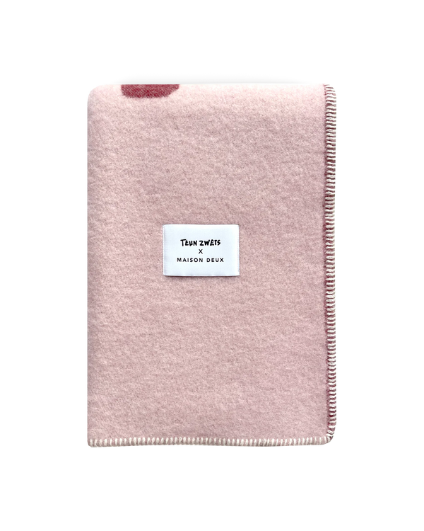 Teun Zwets x Maison Deux Splitted Chair Blanket Pink Bordo (130 × 200 cm)
