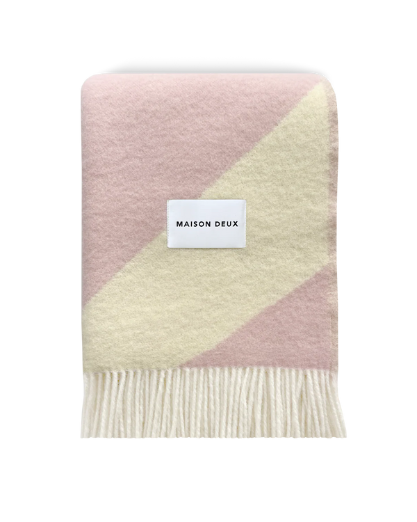 Swirl Blanket Butter Yellow & Pink