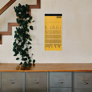 V Calendar 2026 Yellow