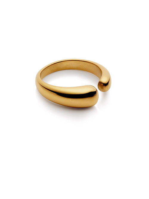 Waterproof Gold Dome Ring