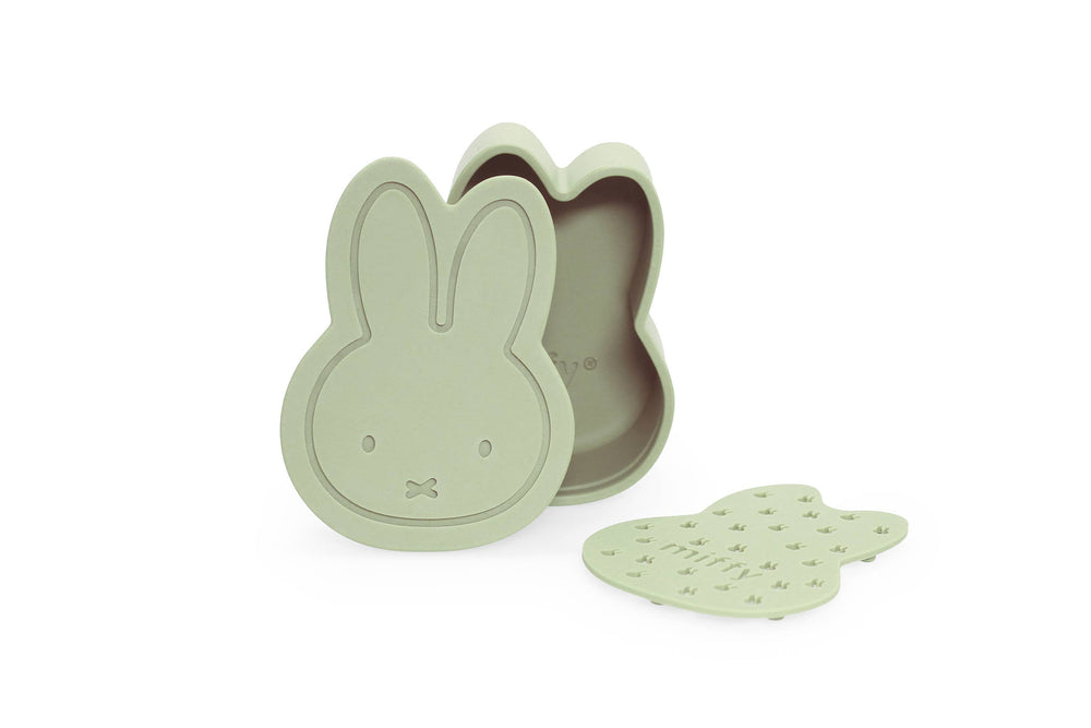 Miffy Silicone Soap Travel & Storage Box - Eucalyptus Green