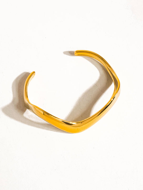 Gold Plated & Non Tarnish V Shaped Bangle