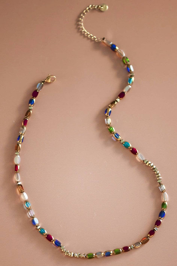 18K Gold Plated Waterproof Stainless Steel Chain Necklace - 7245