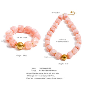 Acrylic Beaded Chunky Necklace