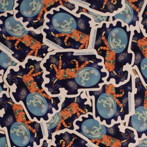 Space Dog Sticker