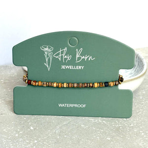 Tarnish Resistant Elasticated Gemstone Bracelet