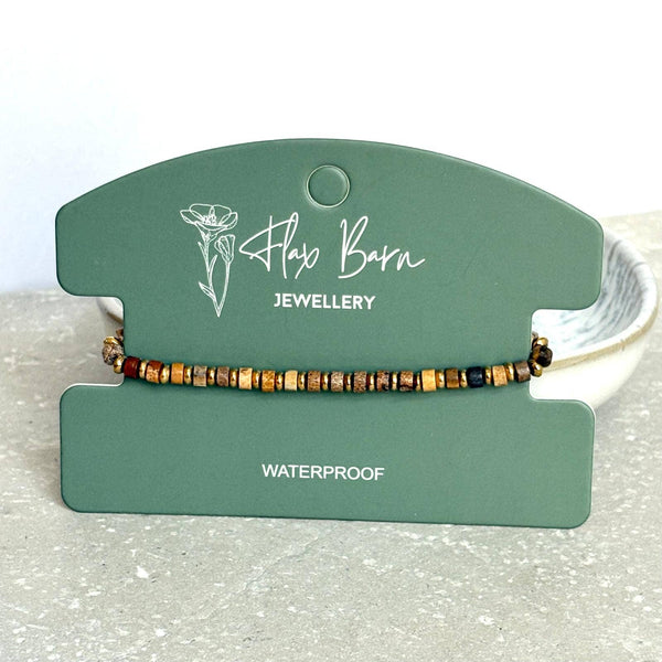 Tarnish Resistant Elasticated Gemstone Bracelet