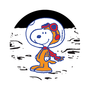 Moon Snoopy - Die-Cut Sticker