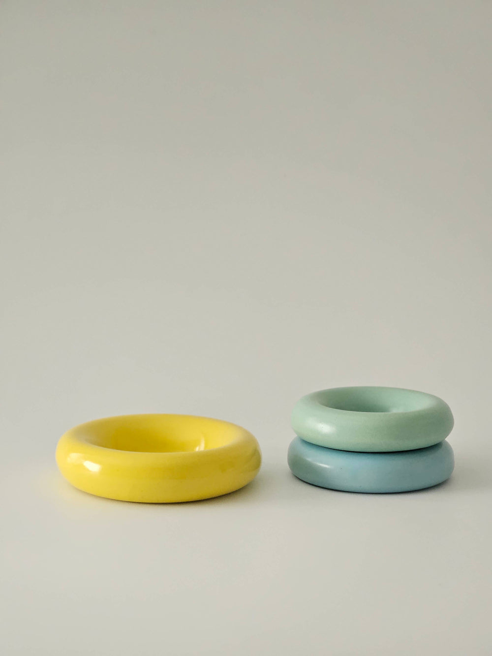 Donut Dish • Handmade Ceramic Chunky Rounded Bubble Tray