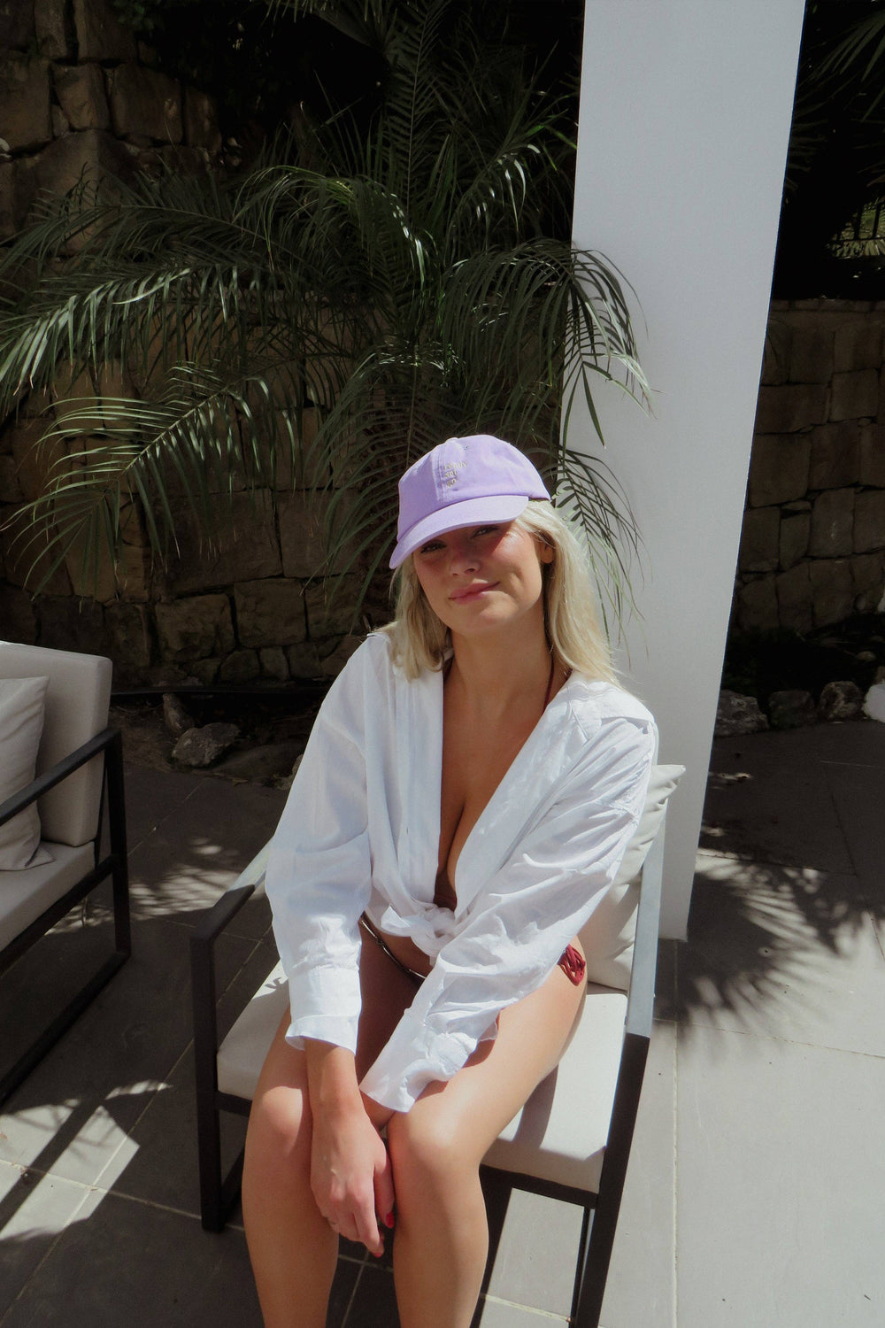 Ready Set Go Baseball hat in Lilac