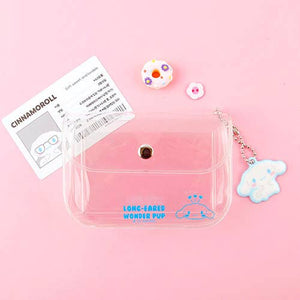 Sanrio Clear Card Holder with Keychain – Collectible Case