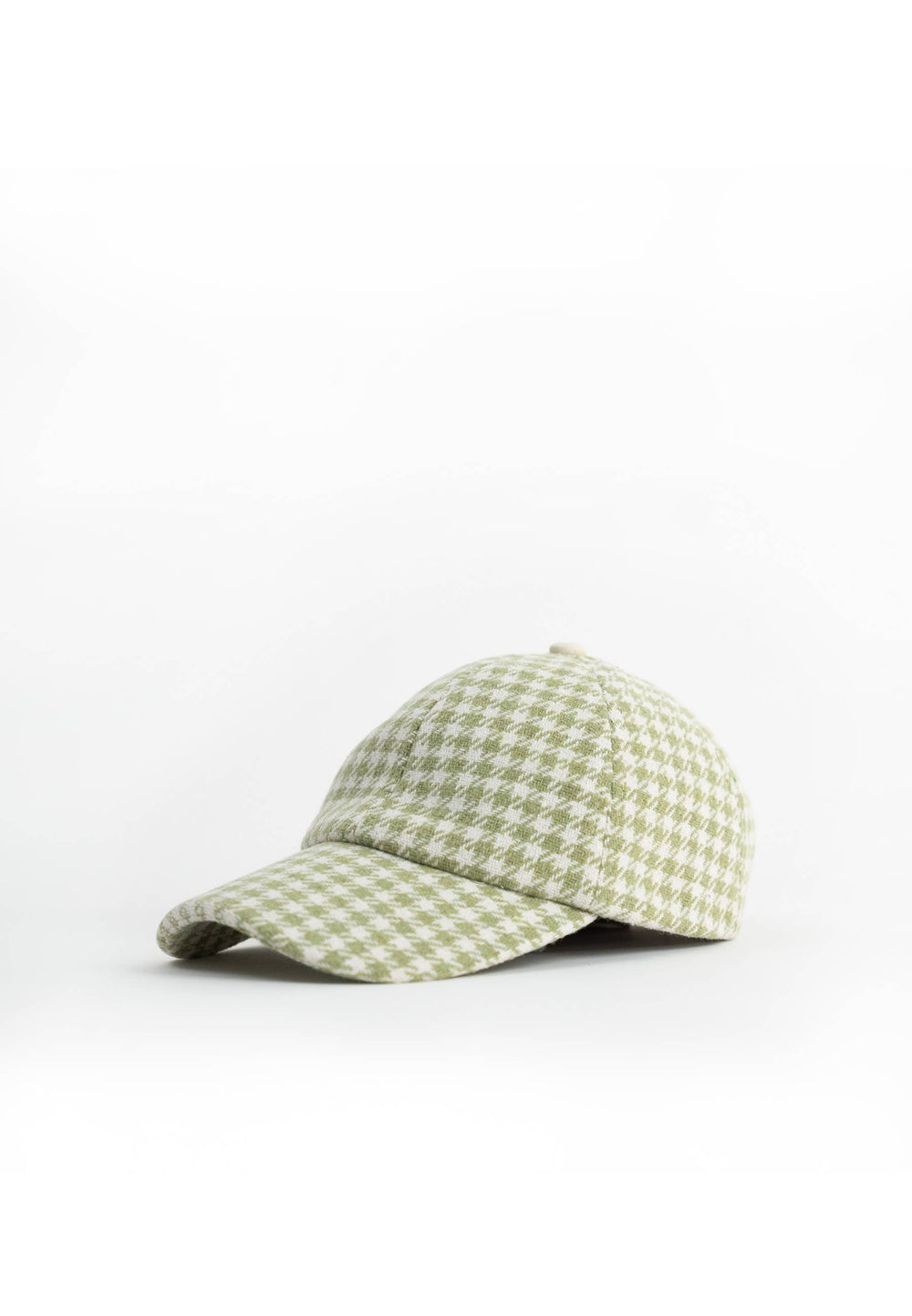 Dogtooth Print Baseball hat in Green