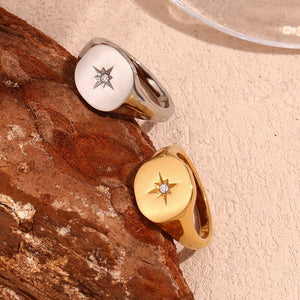 North Star Signet Ring
