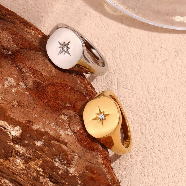 North Star Signet Ring