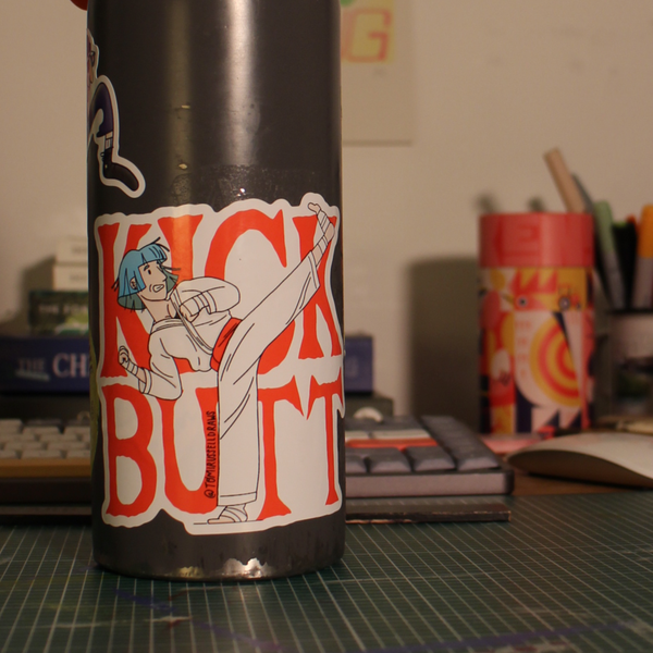 Kick Butt XL Waterproof Sticker