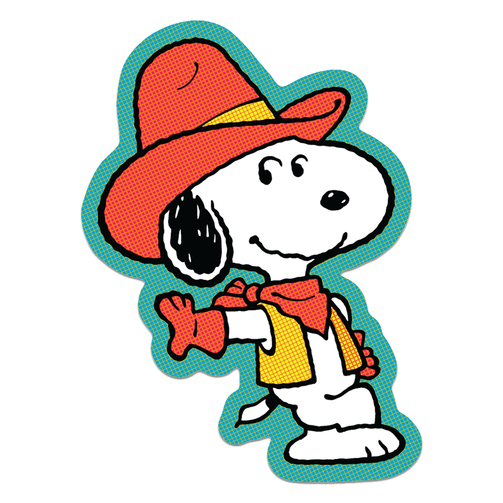 Howdy Partner by Snoopy - Die-Cut Sticker (Western)