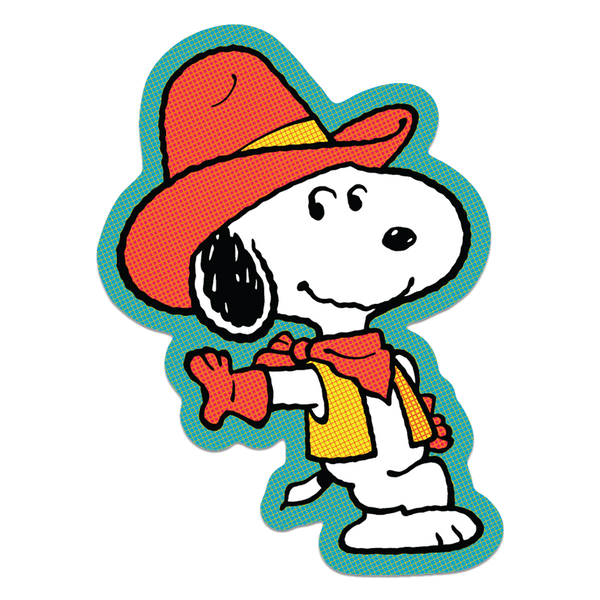 Howdy Partner by Snoopy - Die-Cut Sticker (Western)