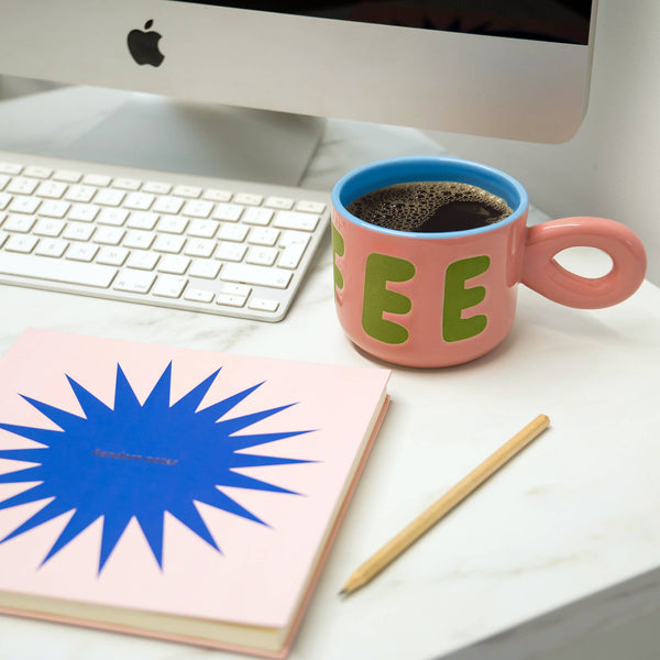Helio Ferretti Notebook Pink & Blue Random Notes Notebook