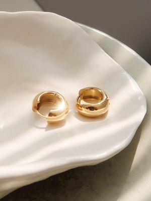 Everyday Small Chunky Hoops Non-Tarnish