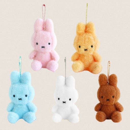 Miffy Creamy Plush Bag Charm, Key chain holder - 8cm