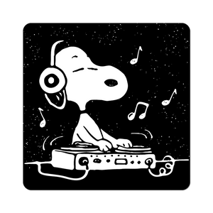 DJ Snoopy - Die-Cut Sticker