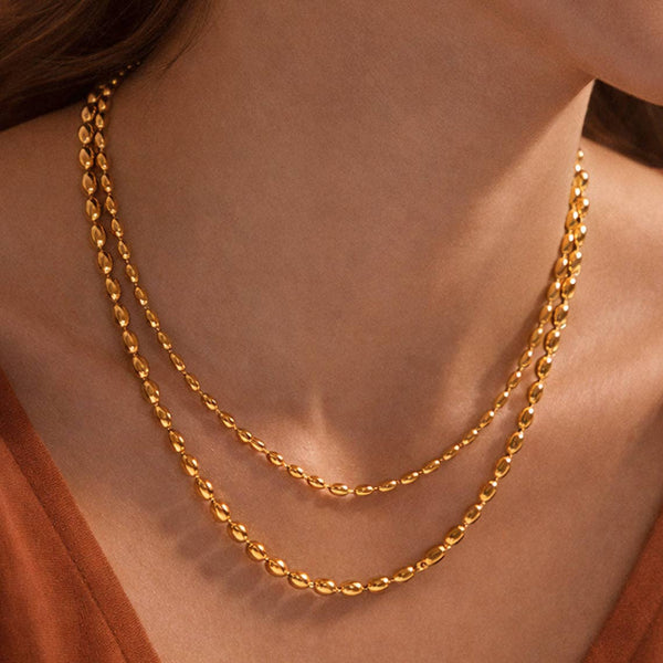 18K Gold PVD Plated Waterproof Chain Necklace