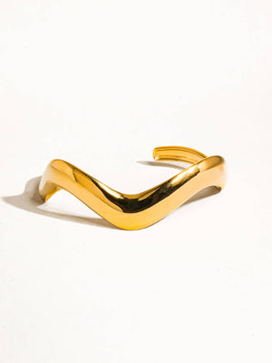 Gold Plated & Non Tarnish V Shaped Bangle