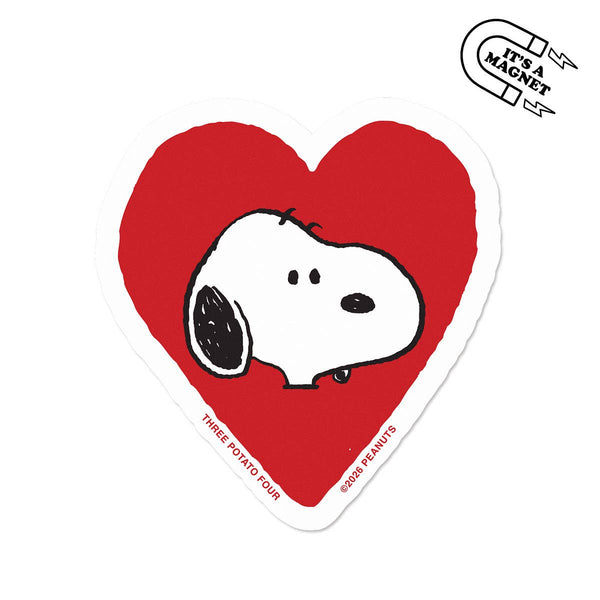 3P4 x Peanuts® - Snoopy Heart Bumper Magnet