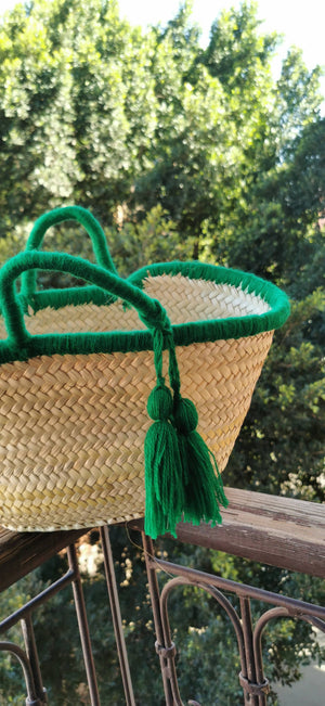 Straw Beach Basket Bag