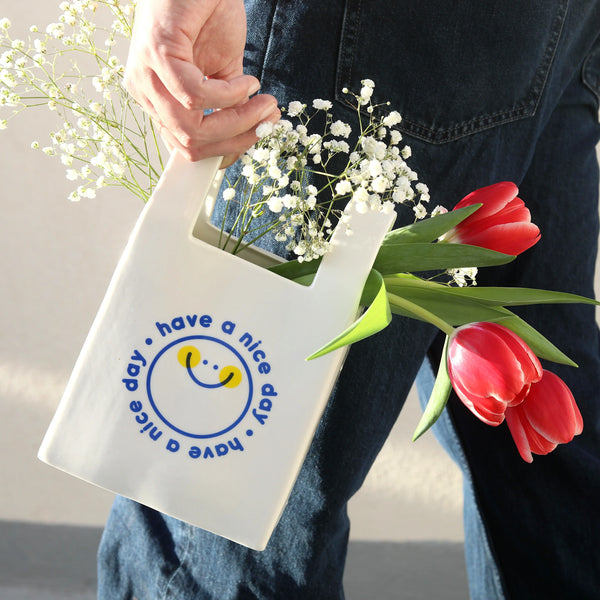 Have a Nice Day Bag Vase