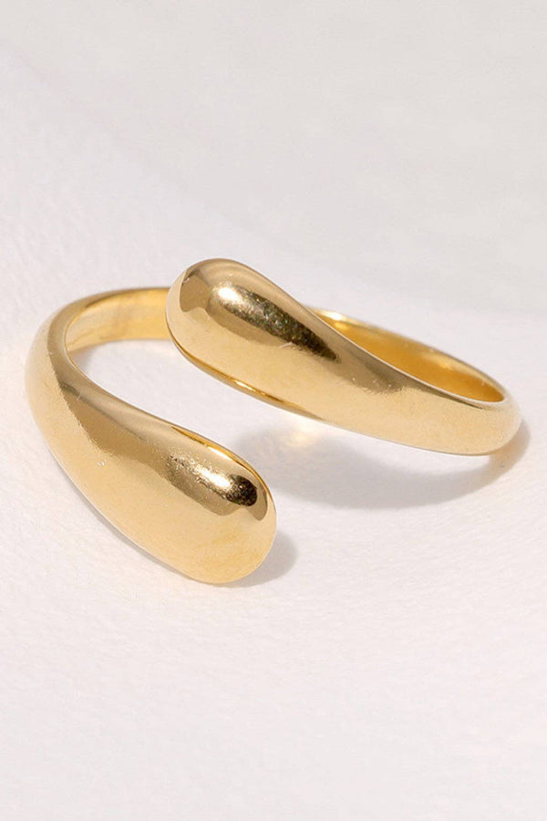 18K Gold Plated Waterproof Stainless Steel Ring
