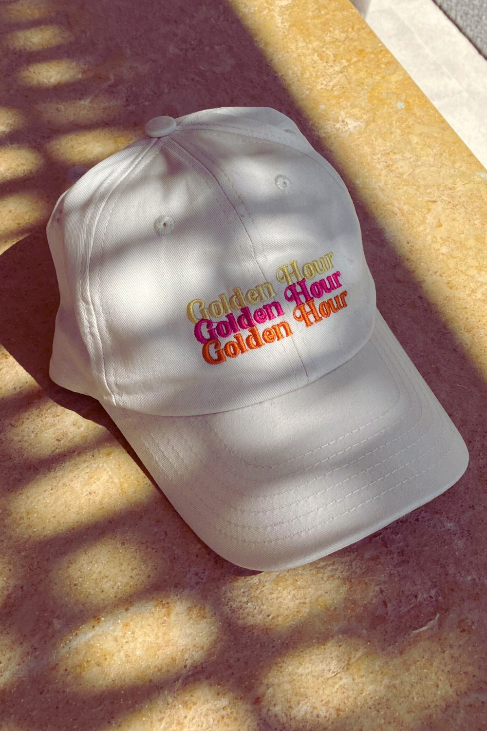 Golden Hour Baseball Cap in Beige