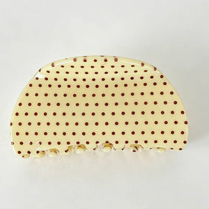 Retro Polka Dot Hair Claw