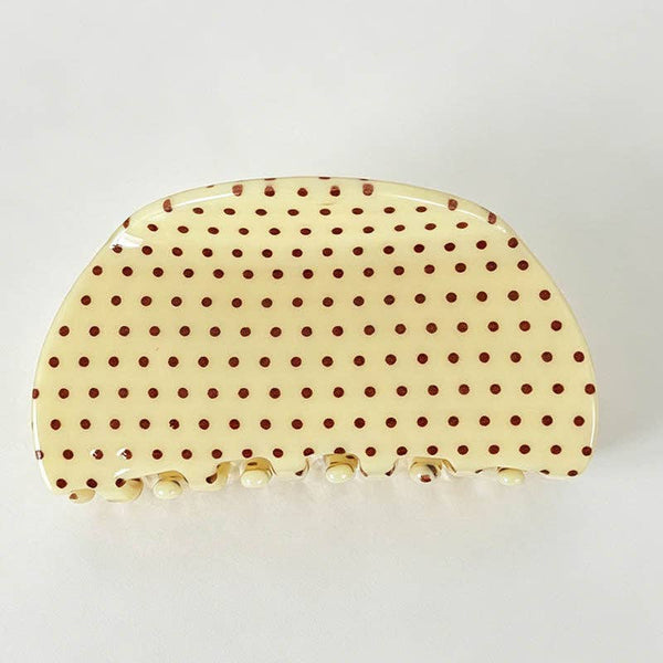 Retro Polka Dot Hair Claw