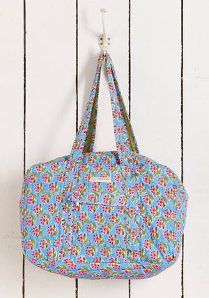Taruni Block Print Quilted Weekend Bag