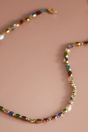 18K Gold Plated Waterproof Stainless Steel Chain Necklace - 7245