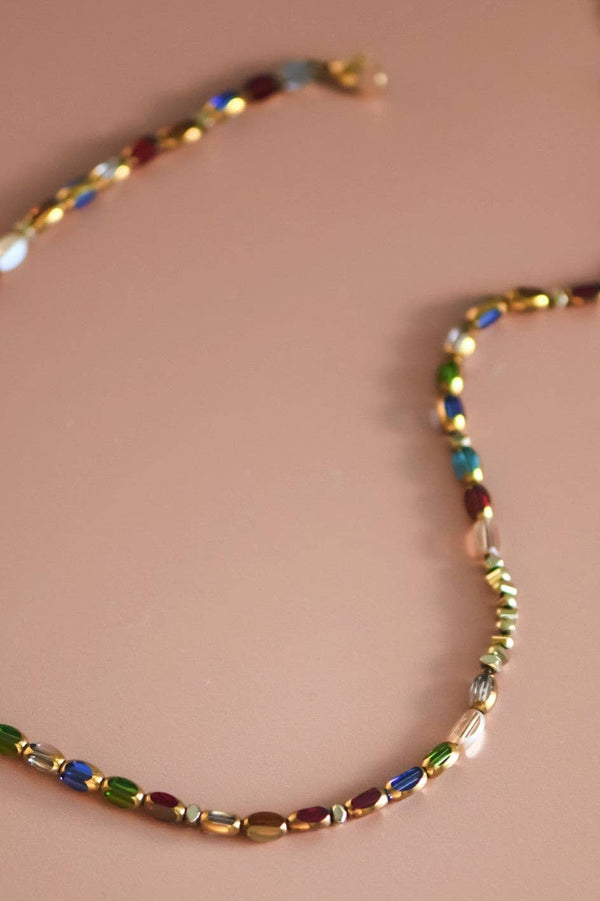 18K Gold Plated Waterproof Stainless Steel Chain Necklace - 7245