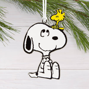 Peanuts™ Moving Metal - Snoopy & Woodstock Ornament