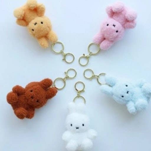 Miffy Creamy Plush Bag Charm, Key chain holder - 8cm
