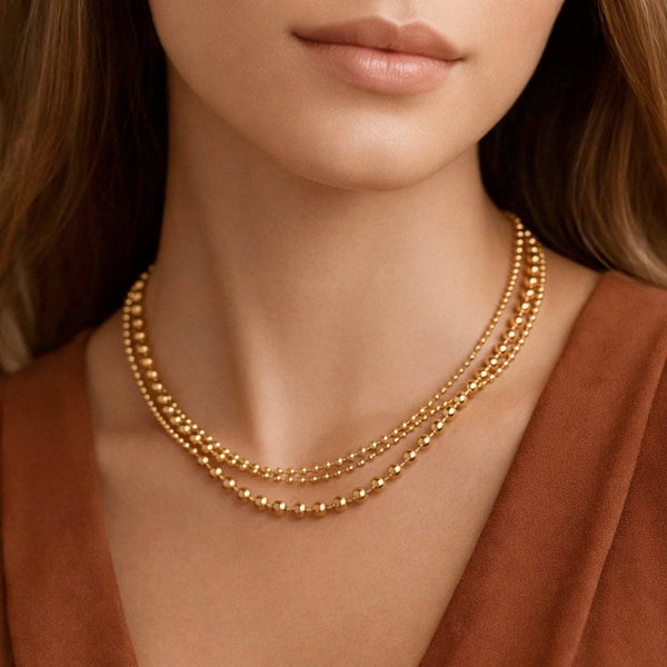 18K Gold PVD Plated Waterproof Stainless Steel Chain Necklace
