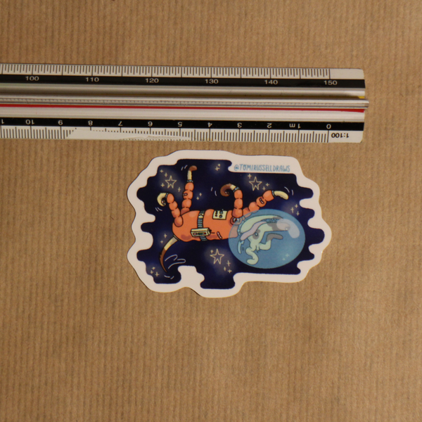 Space Dog Sticker
