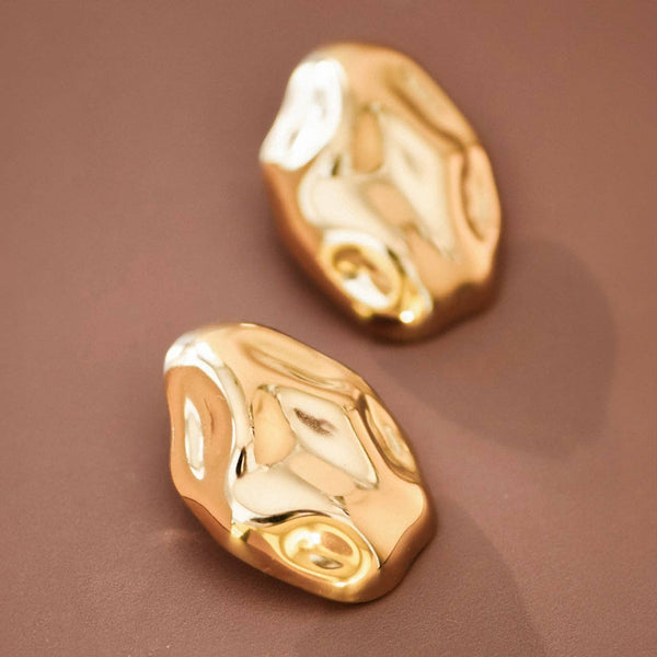 18K Gold Plated Waterproof Stainless Steel Stud Earrings