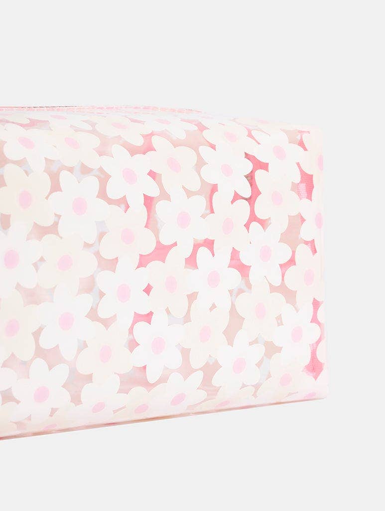 White Daisy Makeup Bag
